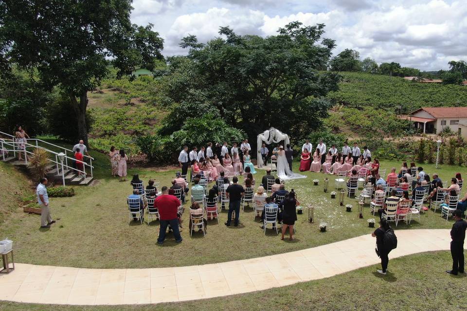 Casamento e drones sucesso