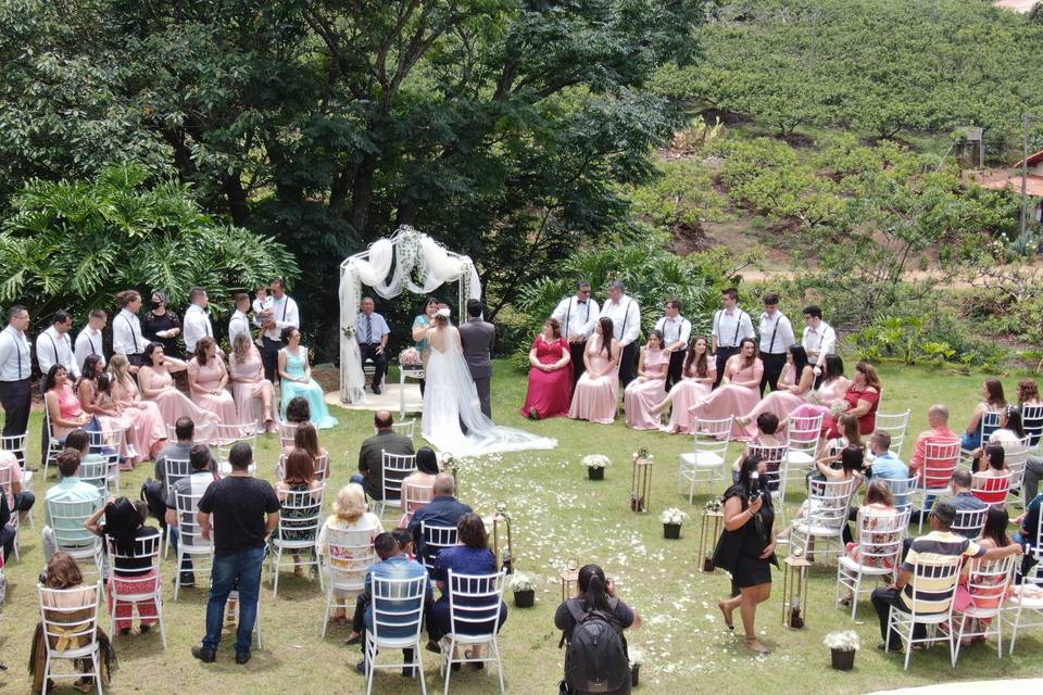 Casamento e drones sucesso