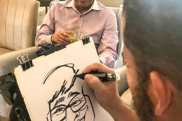 Caricaturas ao vivo