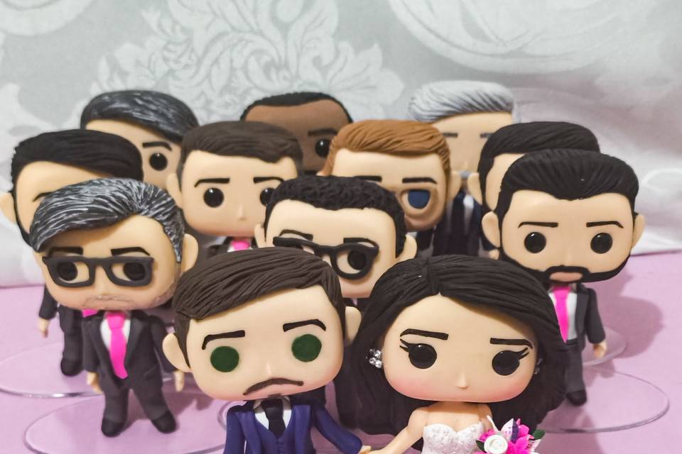 Noivinhos e padrinhosfunko pop