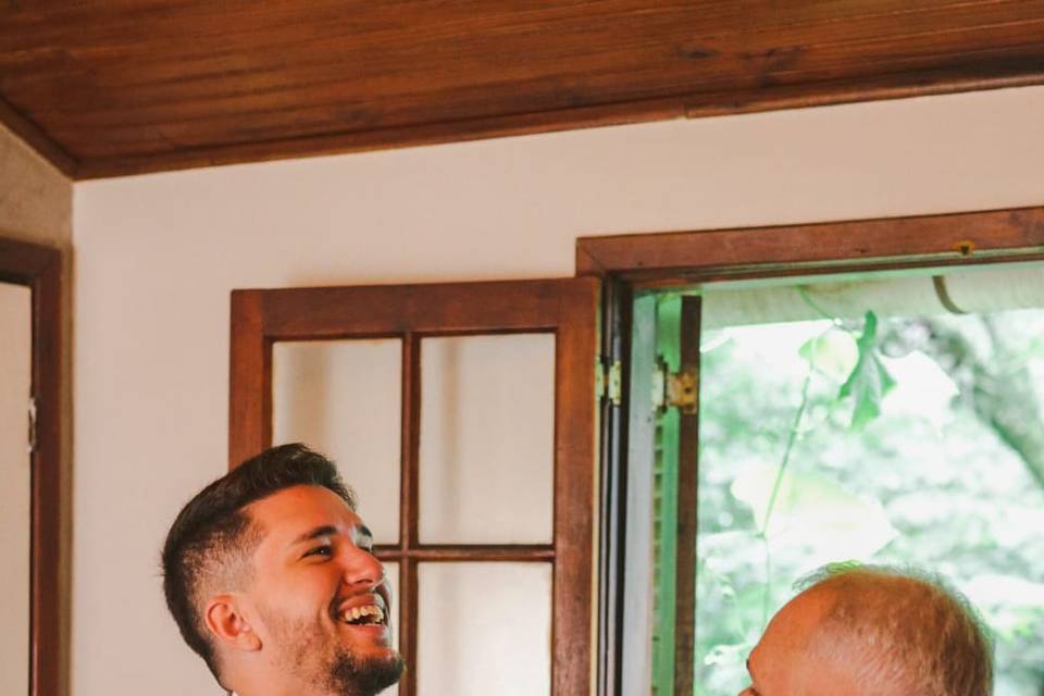 Victor com seu pai