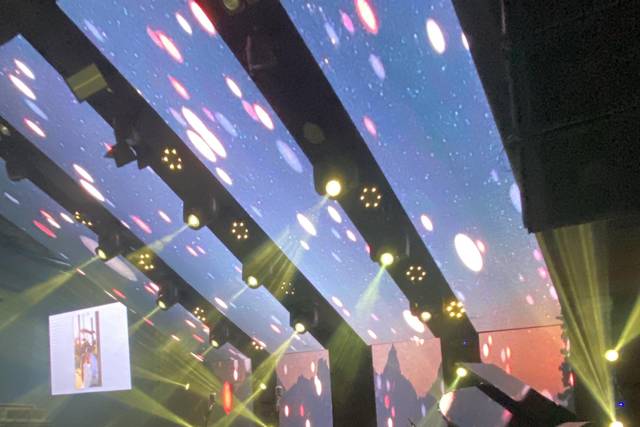 Painéis de LED rampados