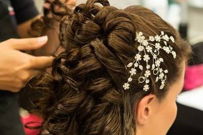 Montagem do penteado