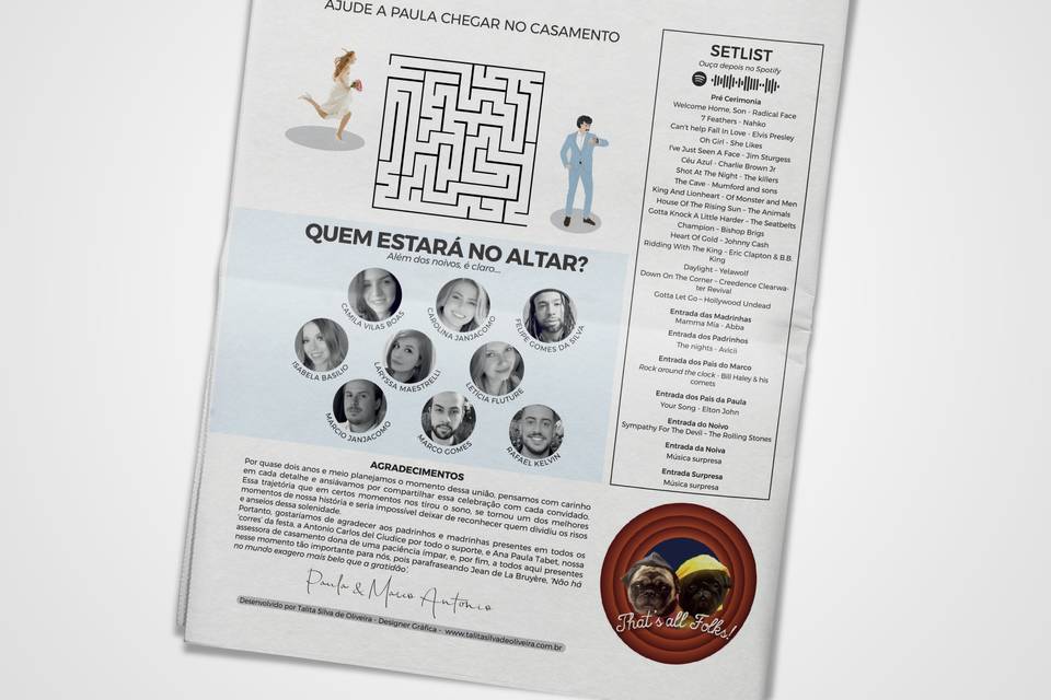 Jornal para convidados