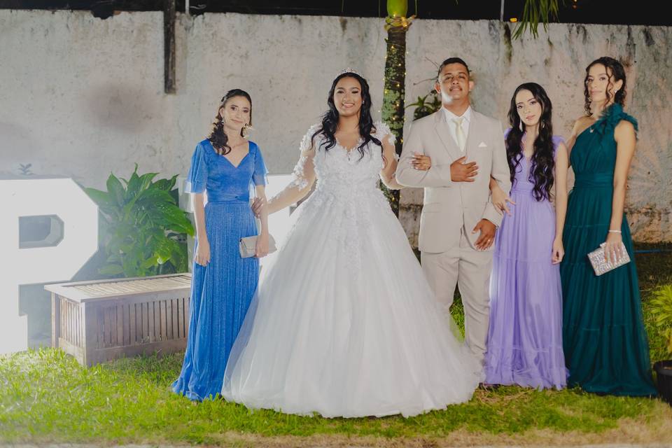 Foto com convidas