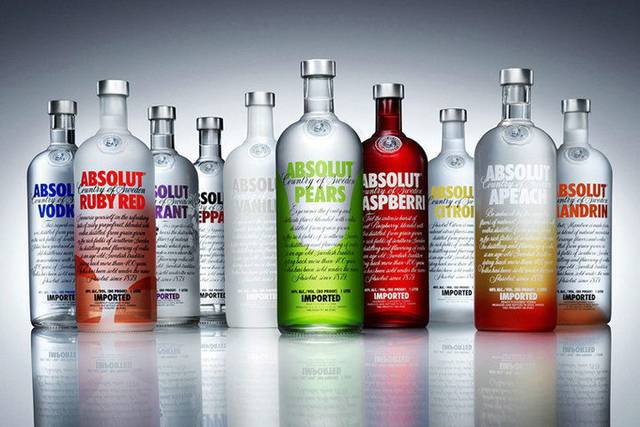 Absolut flavours