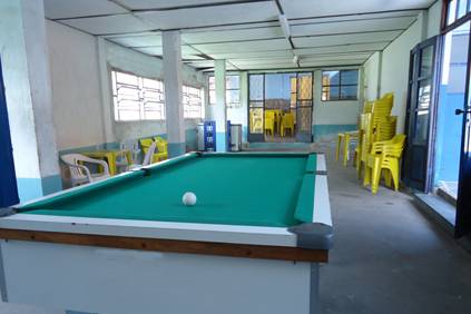 Sala de jogos do parque aquático