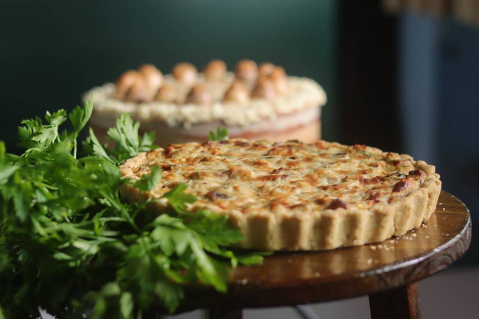 Quiche de alho poro