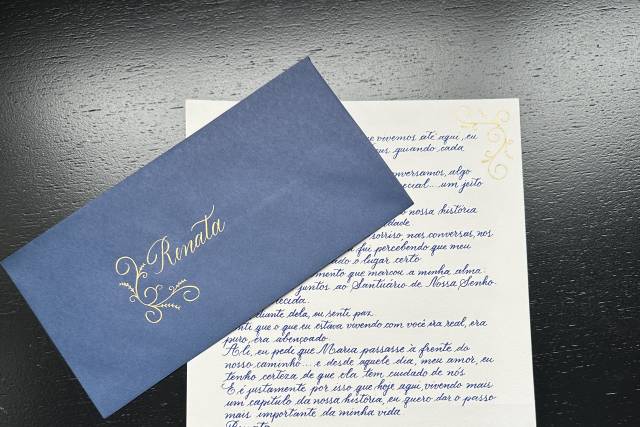 Carta caligrafada