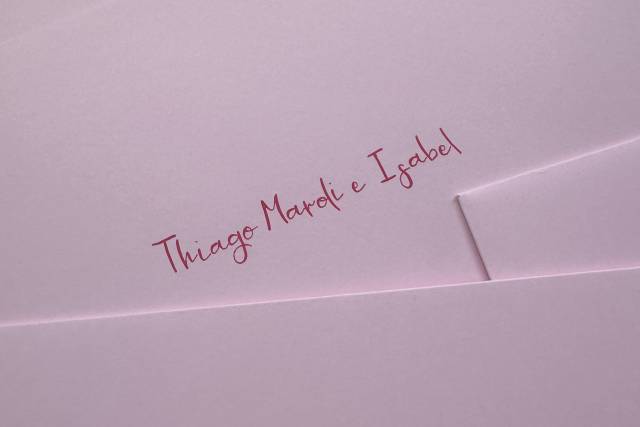 Caligrafia em convites