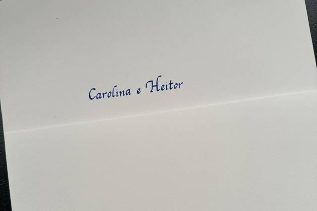 Caligrafia em convites