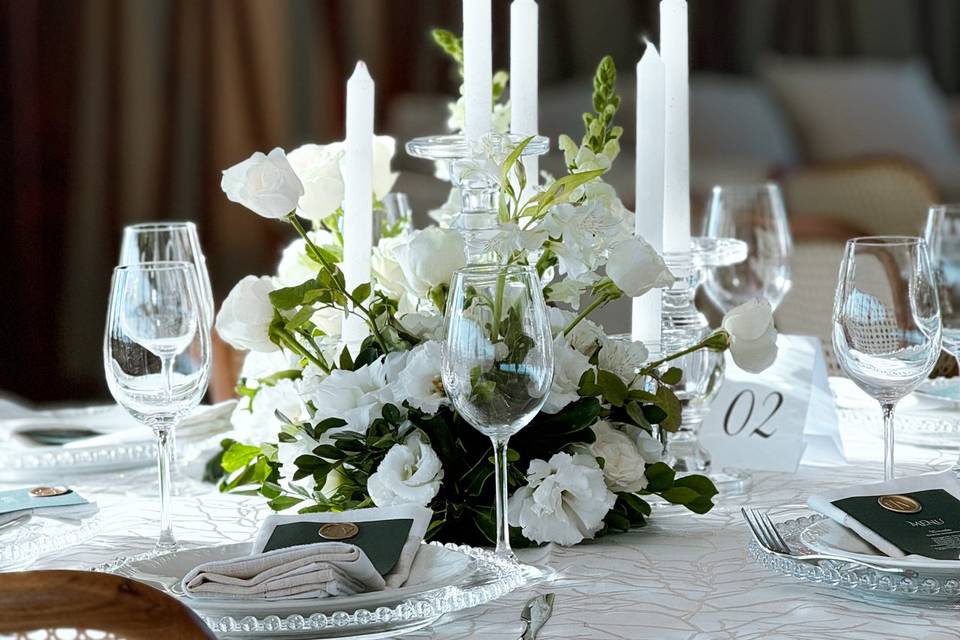 Decoração do jantar