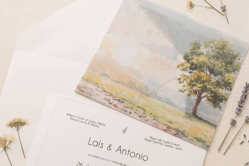 Convite Aquarela