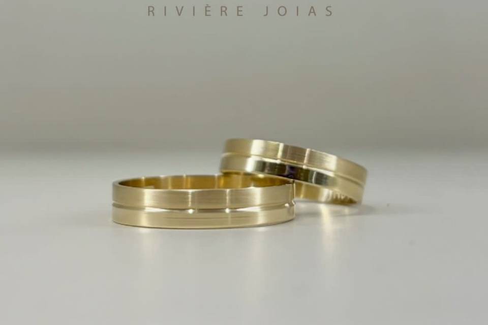 Ouro 18k - 5mm - Trabalhada