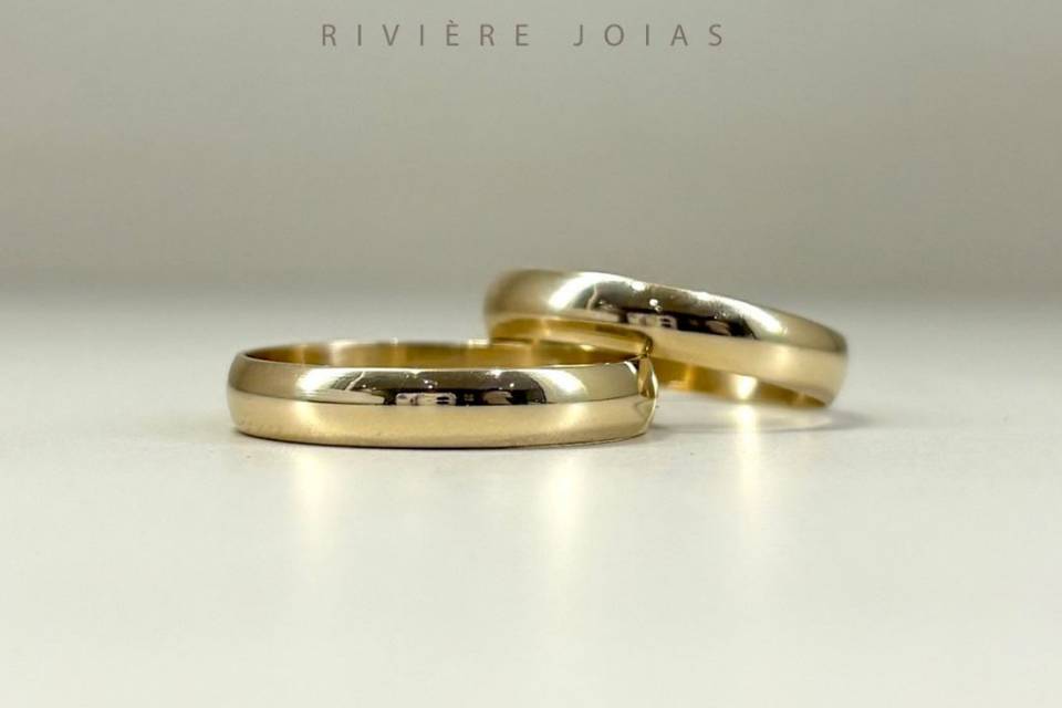 Ouro 18k - 4mm - Tradicional
