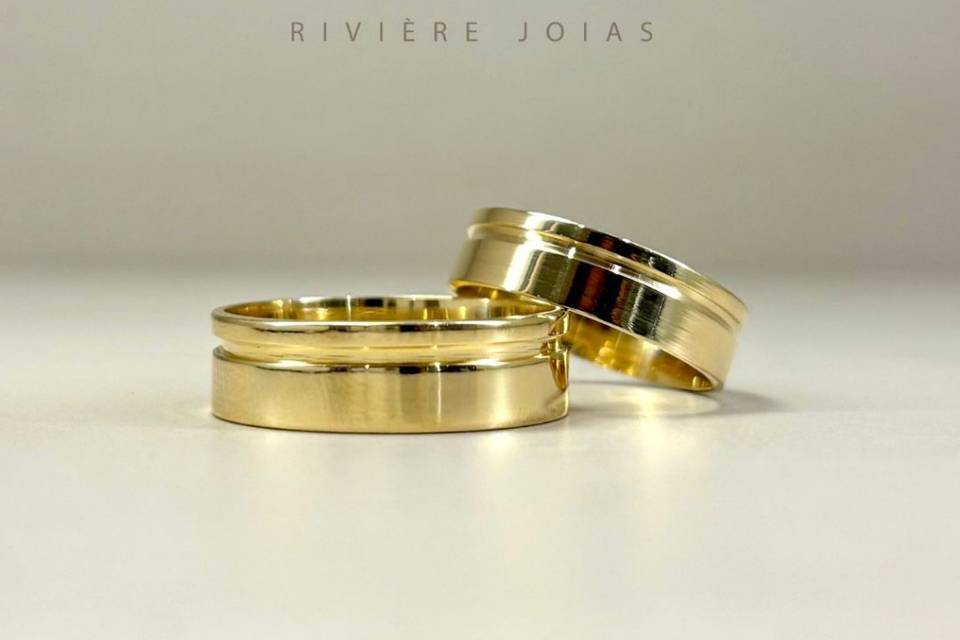 Ouro 18k - 5mm - Trabalhada