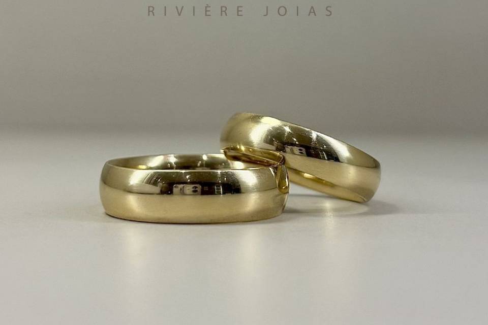 Ouro 18k - 5mm e 6mm - Tradi