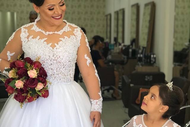 noiva Neila e daminha