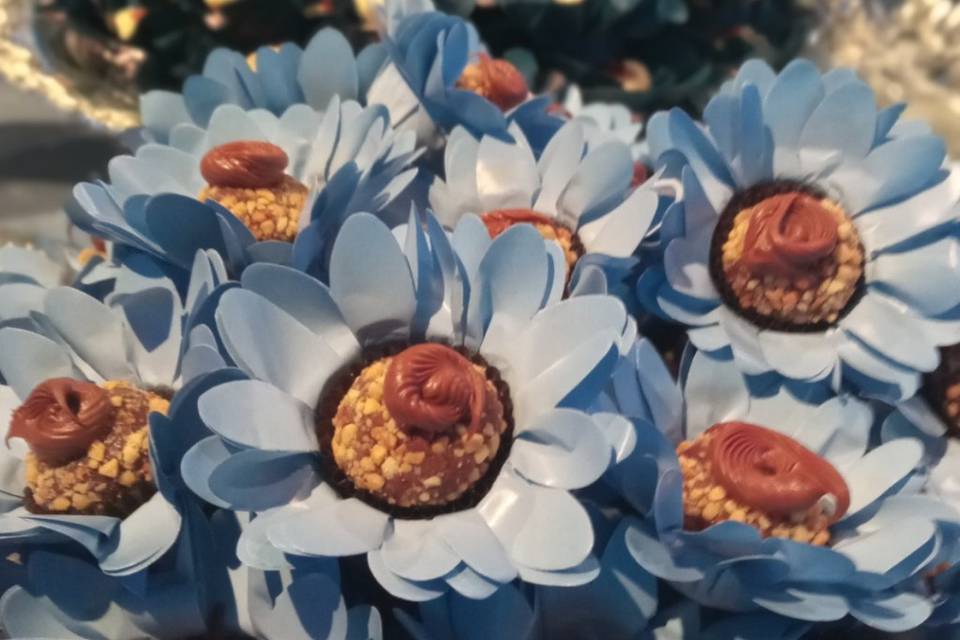 Flores de brigadeiros