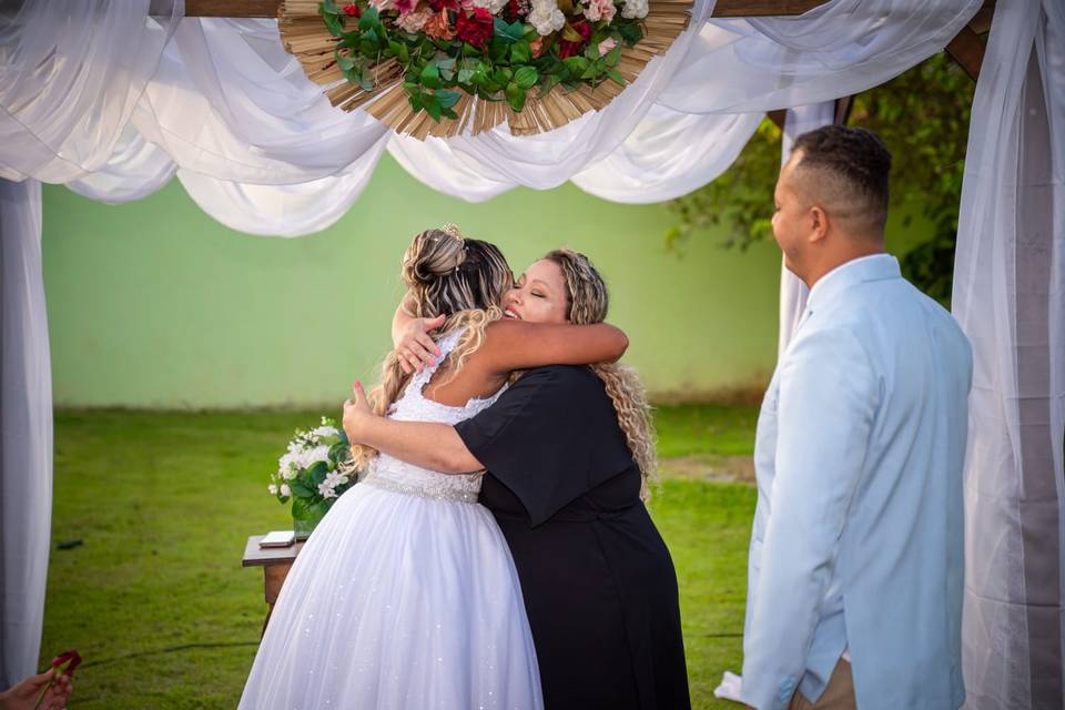 O carinho real numa cerimônia