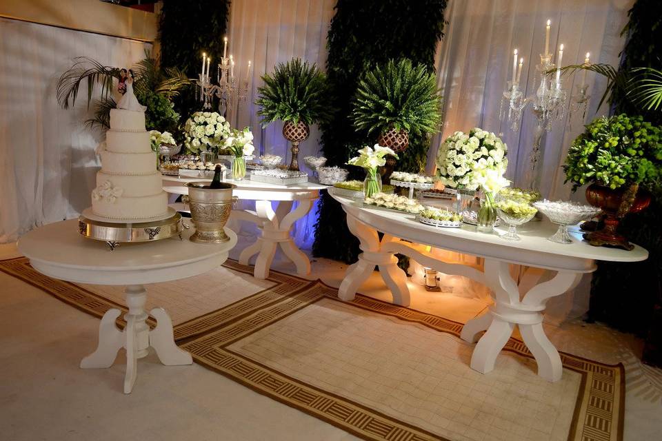 Mesa de bolo casamento