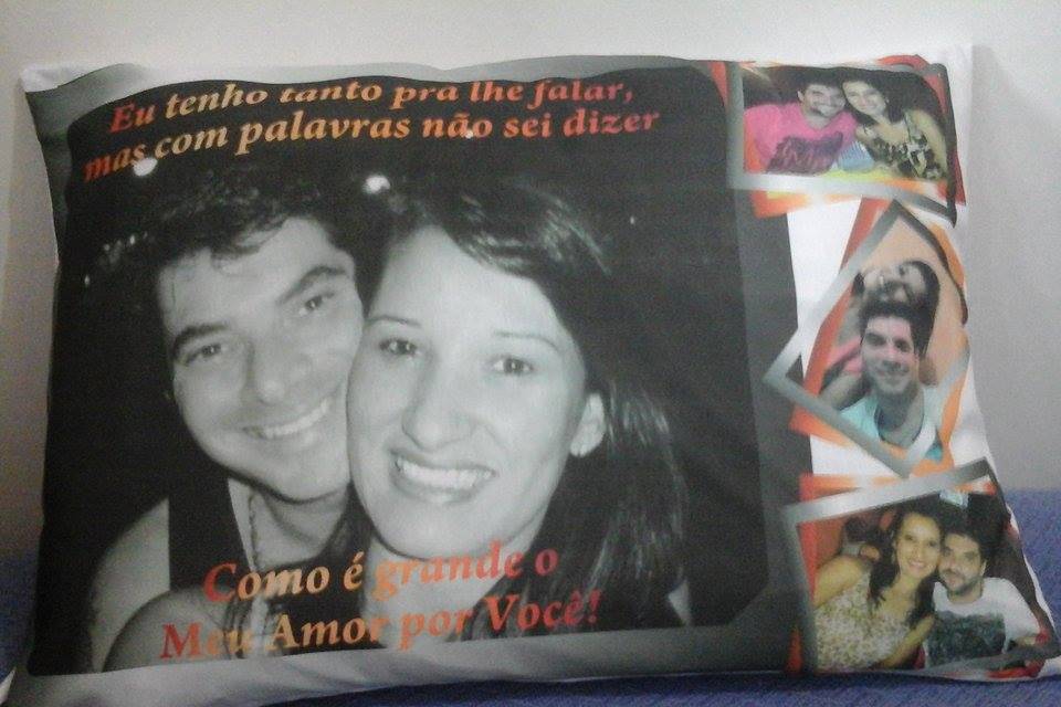 Fronha malha personalizada