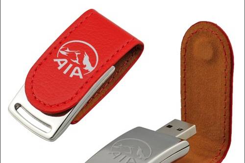 Pen Drive em couro 2Gb a 16Gb