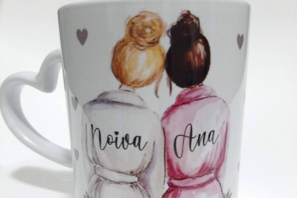 Caneca Noiva e Madrinha