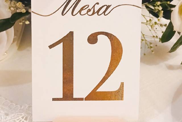 Numeração da Mesa T&P