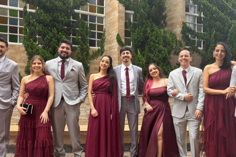 Madrinha e padrinhos