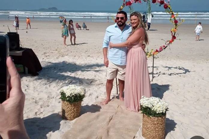 Celebração de bodaspraia