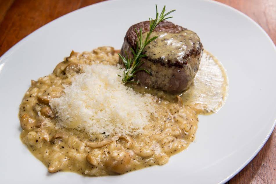 Filet mignon e risoto