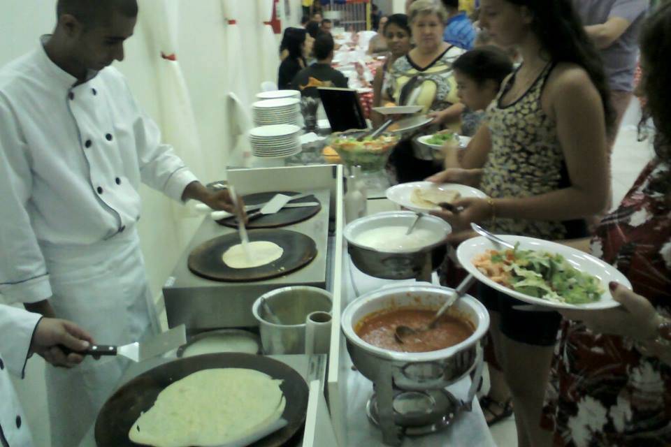 Crepes preparados na hora