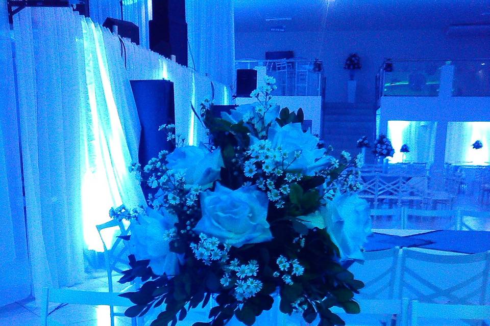Decoração azul