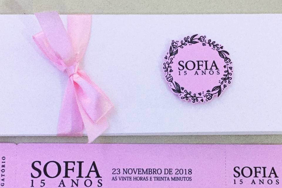 Convite Sofia Debutante