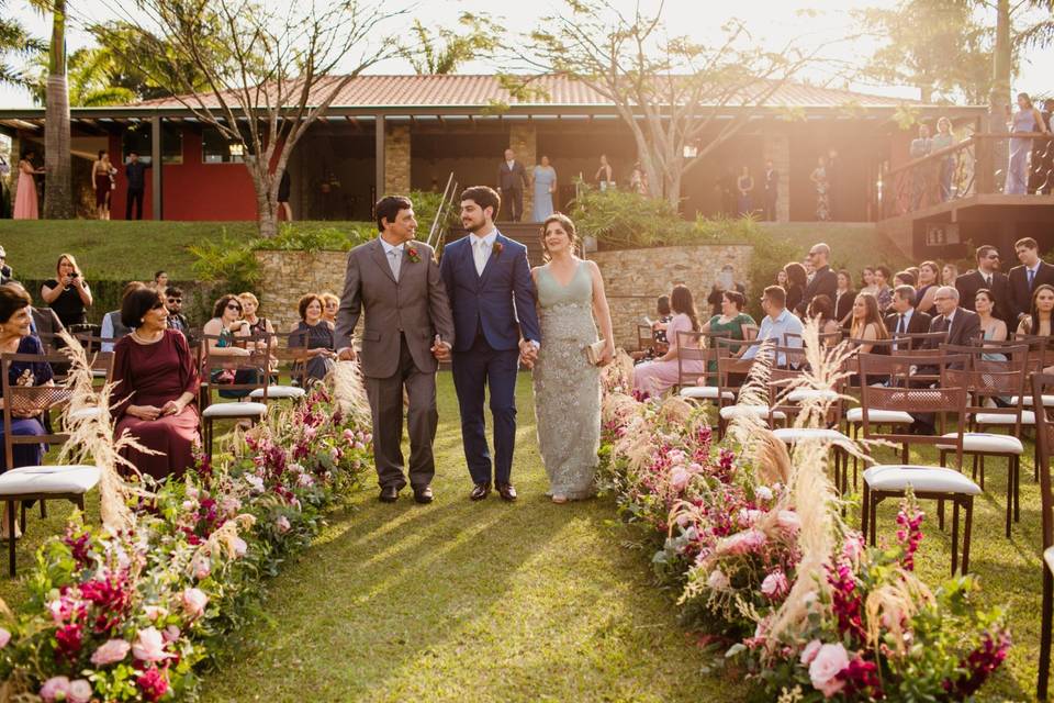 Casamento ao ar livre