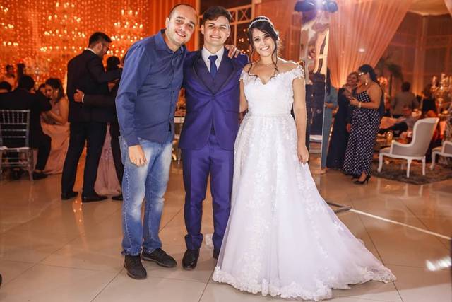 Noivos Karen e Marlon