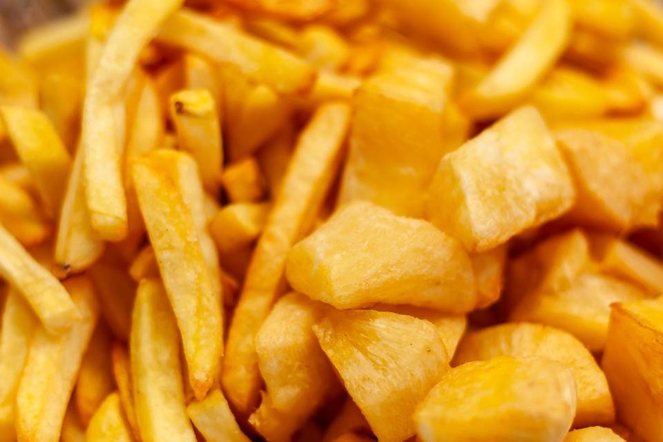 Petisco frito na hora