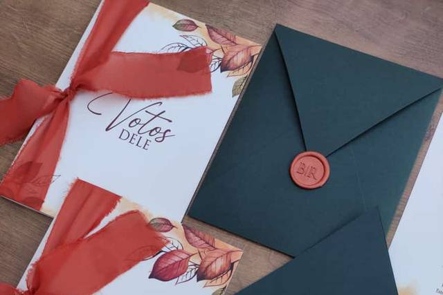 Convite envelope verde
