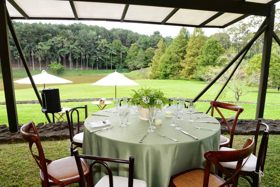 Bela vista para almoço