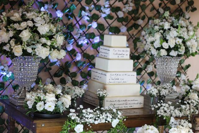 Decoração mesa do bolo