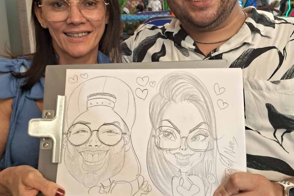 Até 5 minutos cada caricatura!