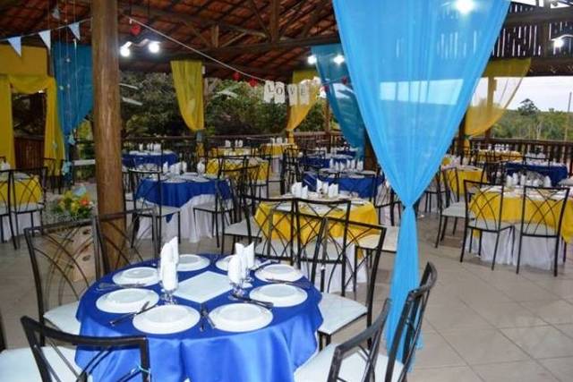 Decoração das mesas