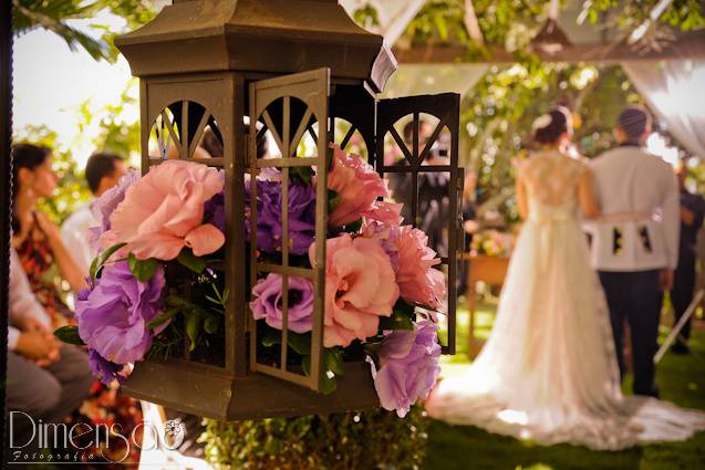 Casamento pela manhã em sítio