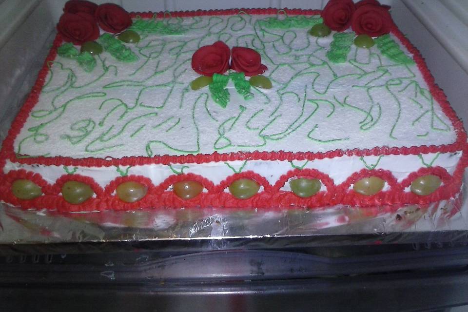 bolo masculino branco e verde