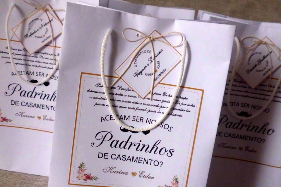 Sacola para padrinhos