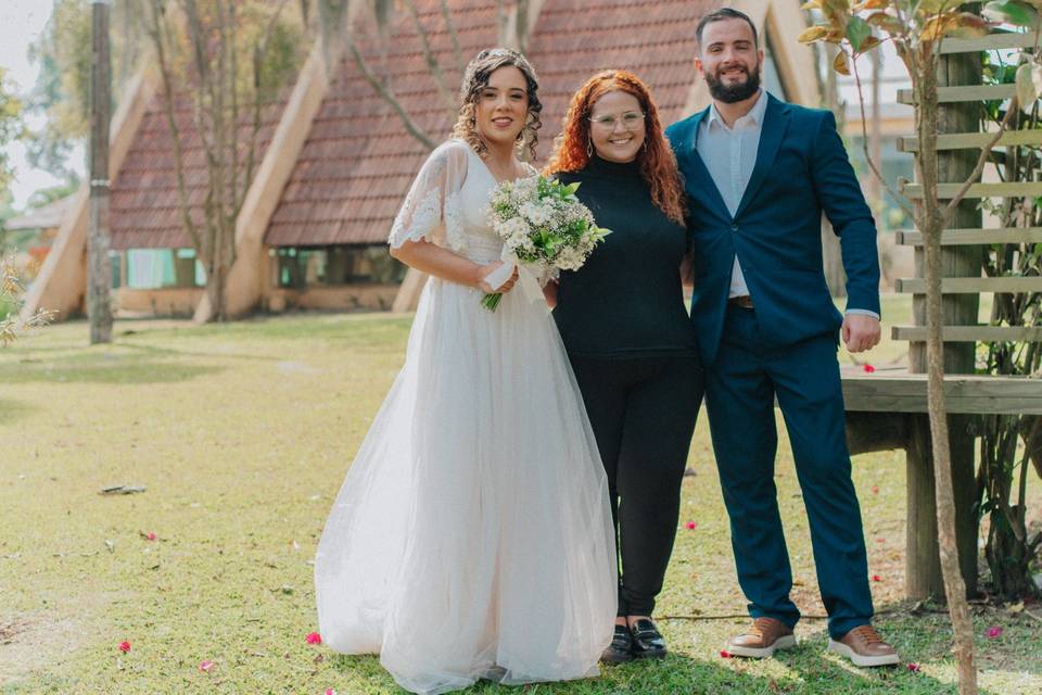 Noivos Débora e Michel