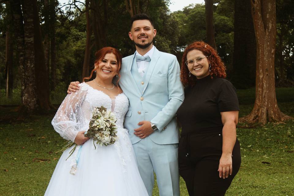 Noivos Bruno e Juliana