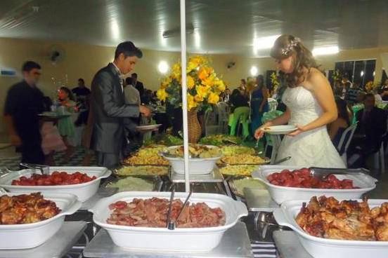 Espaço para o buffet