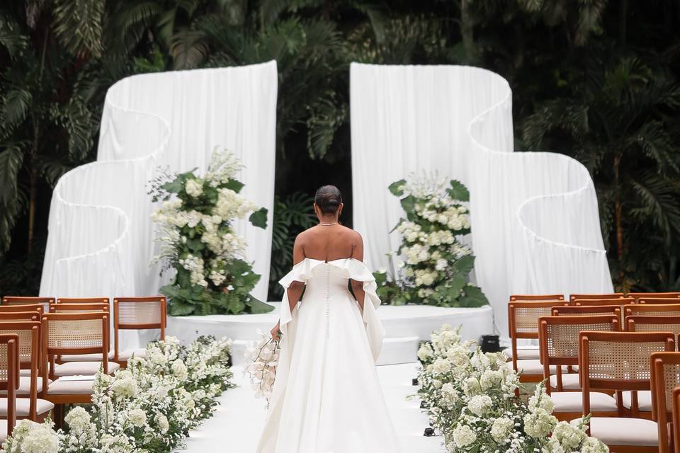 Casamento ao ar livre